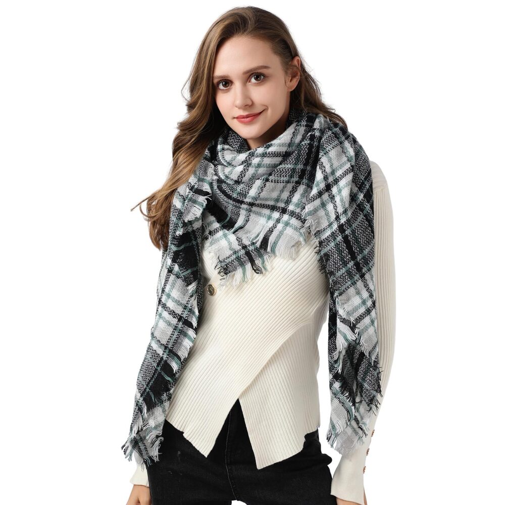 6234 Scarves For Women- Winter Warm, 55" X 55", Soft Blanket Scarf Wrap